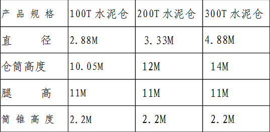 水泥倉規格 水泥倉規格